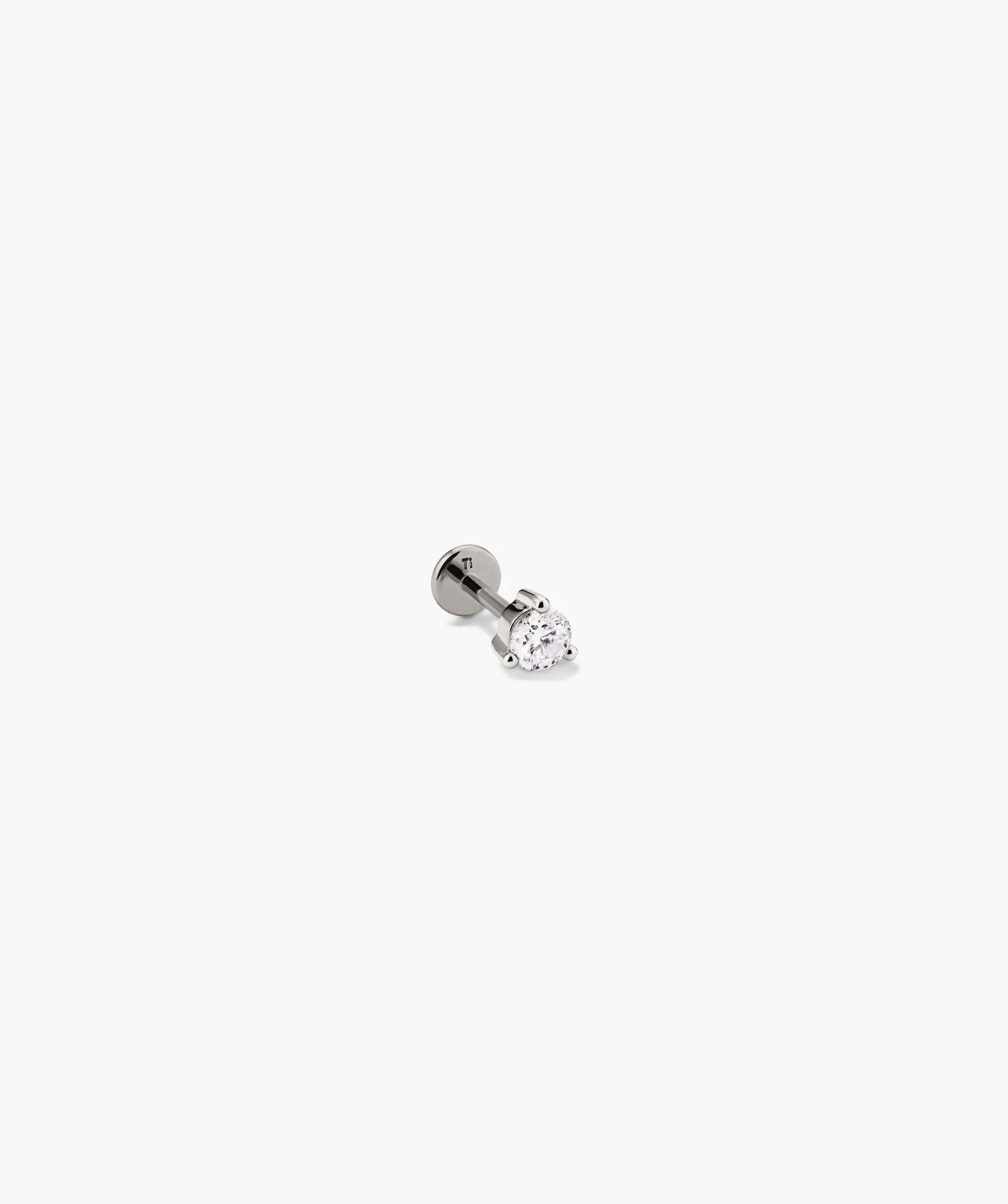 Piercing Studio - Single Round Diamond Flat Back Stud - Image 6