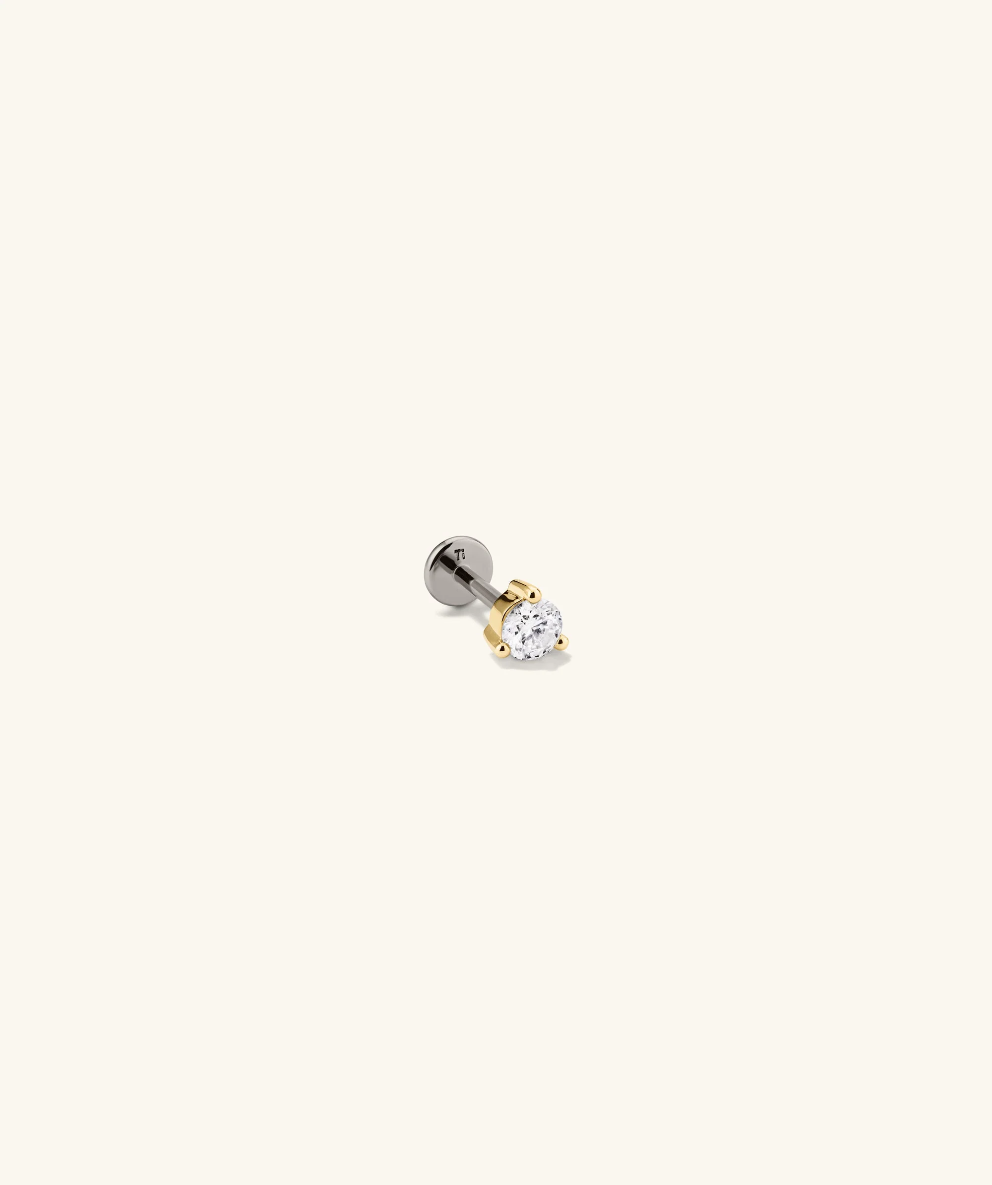 Piercing Studio - Single Round Diamond Flat Back Stud - Image 7