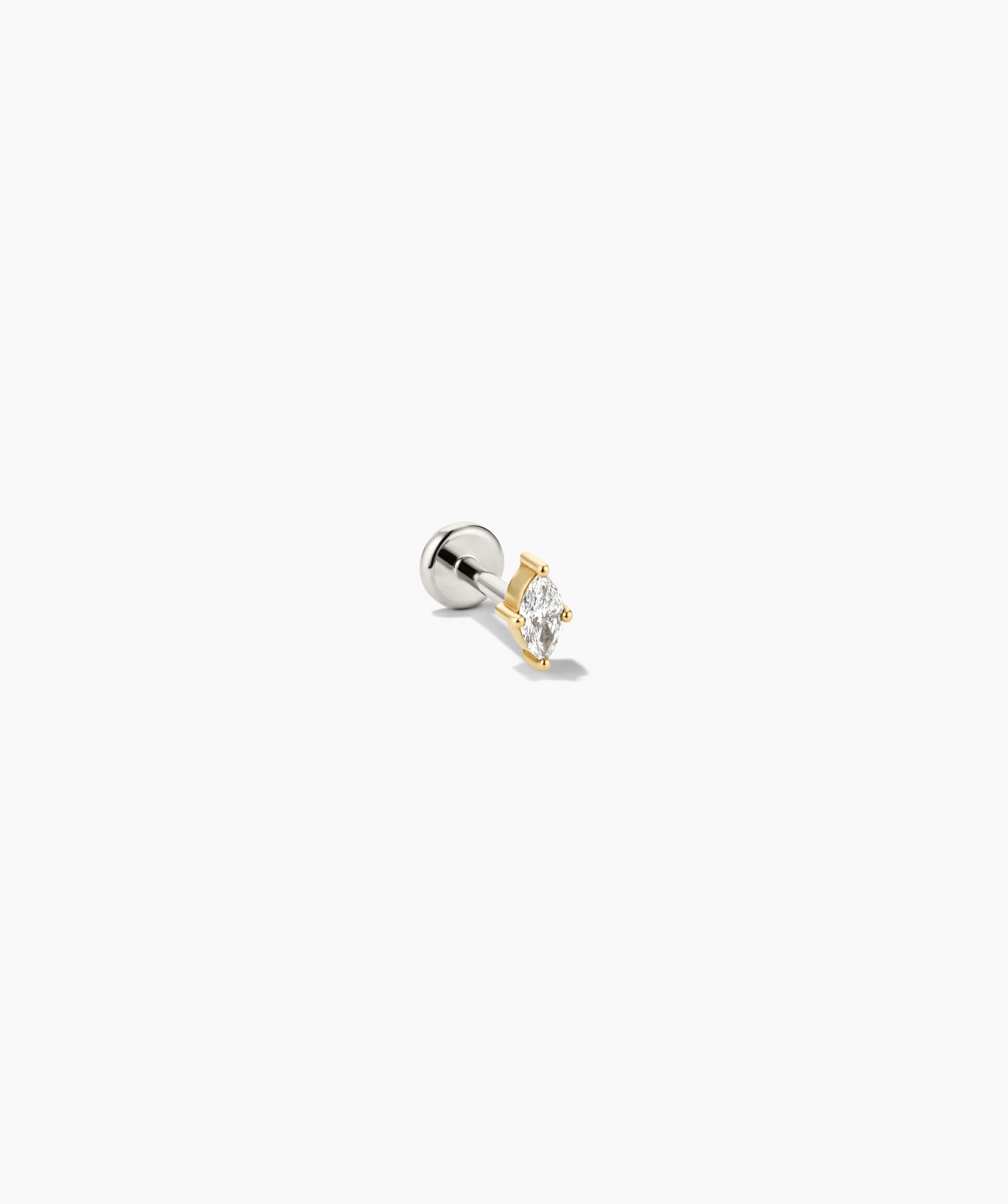 Piercing Studio - Single Lab Grown Diamond Marquise Stud - Image 10