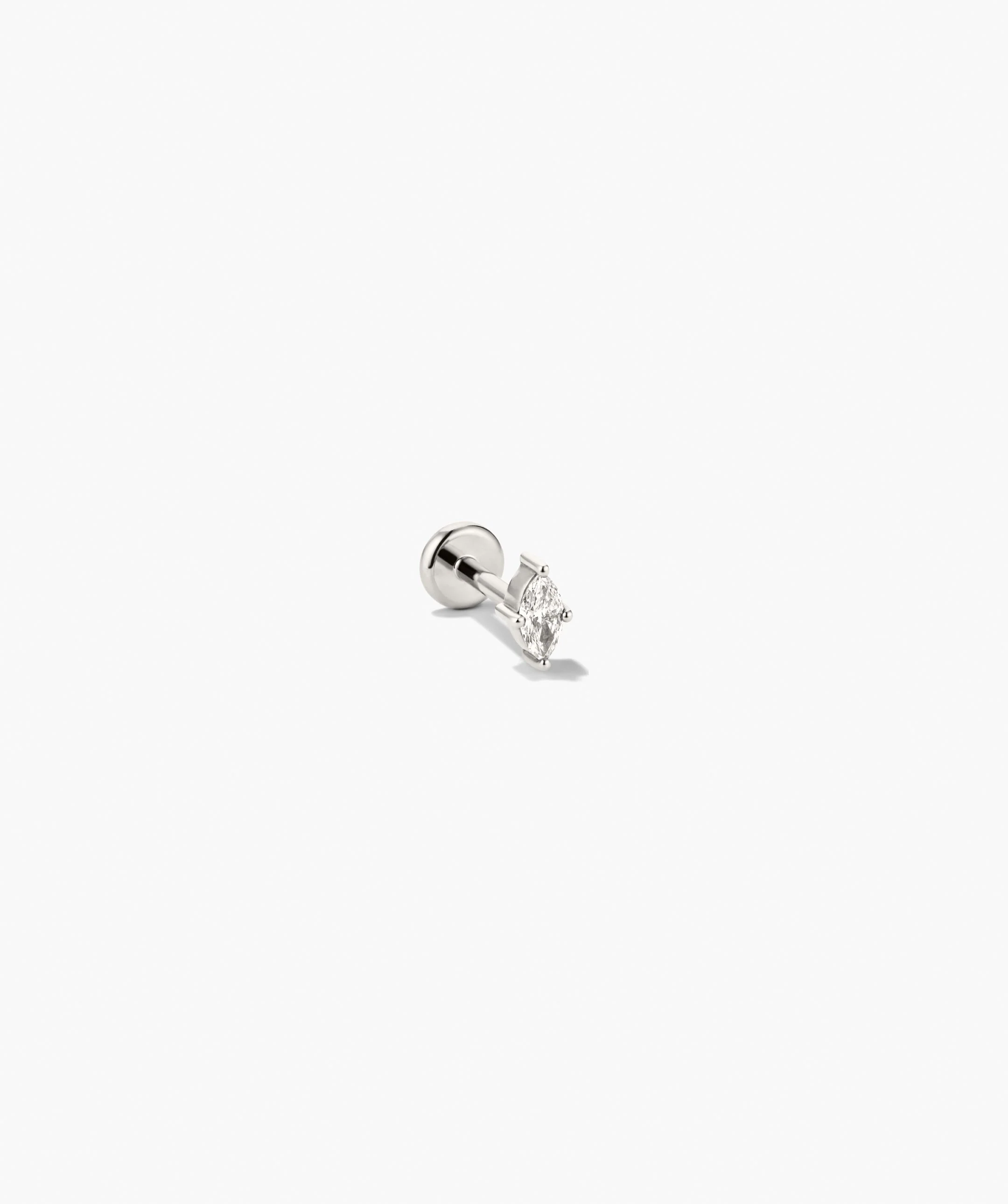 Piercing Studio - Single Lab Grown Diamond Marquise Stud - Image 3