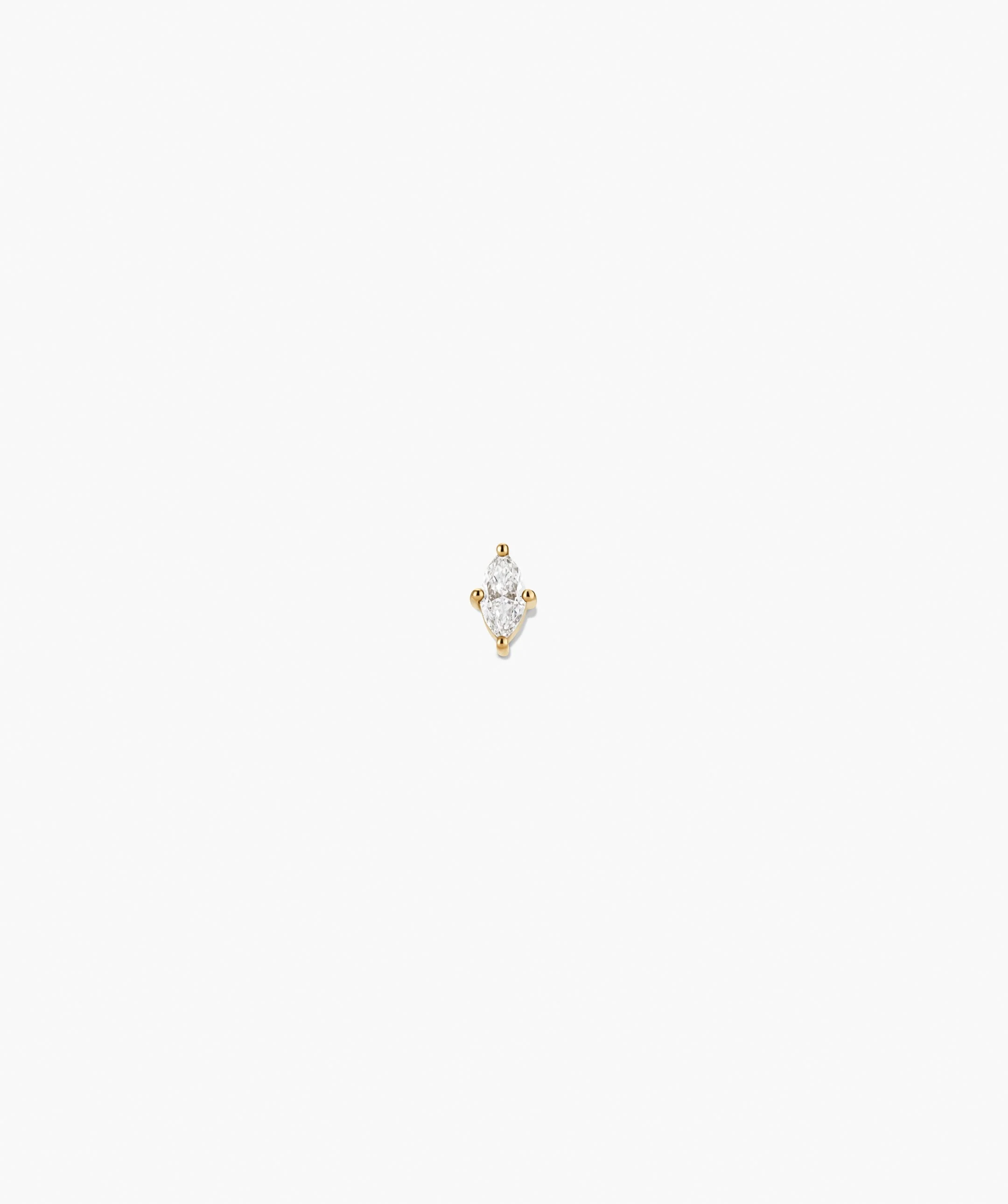 Piercing Studio - Single Lab Grown Diamond Marquise Stud - Image 7