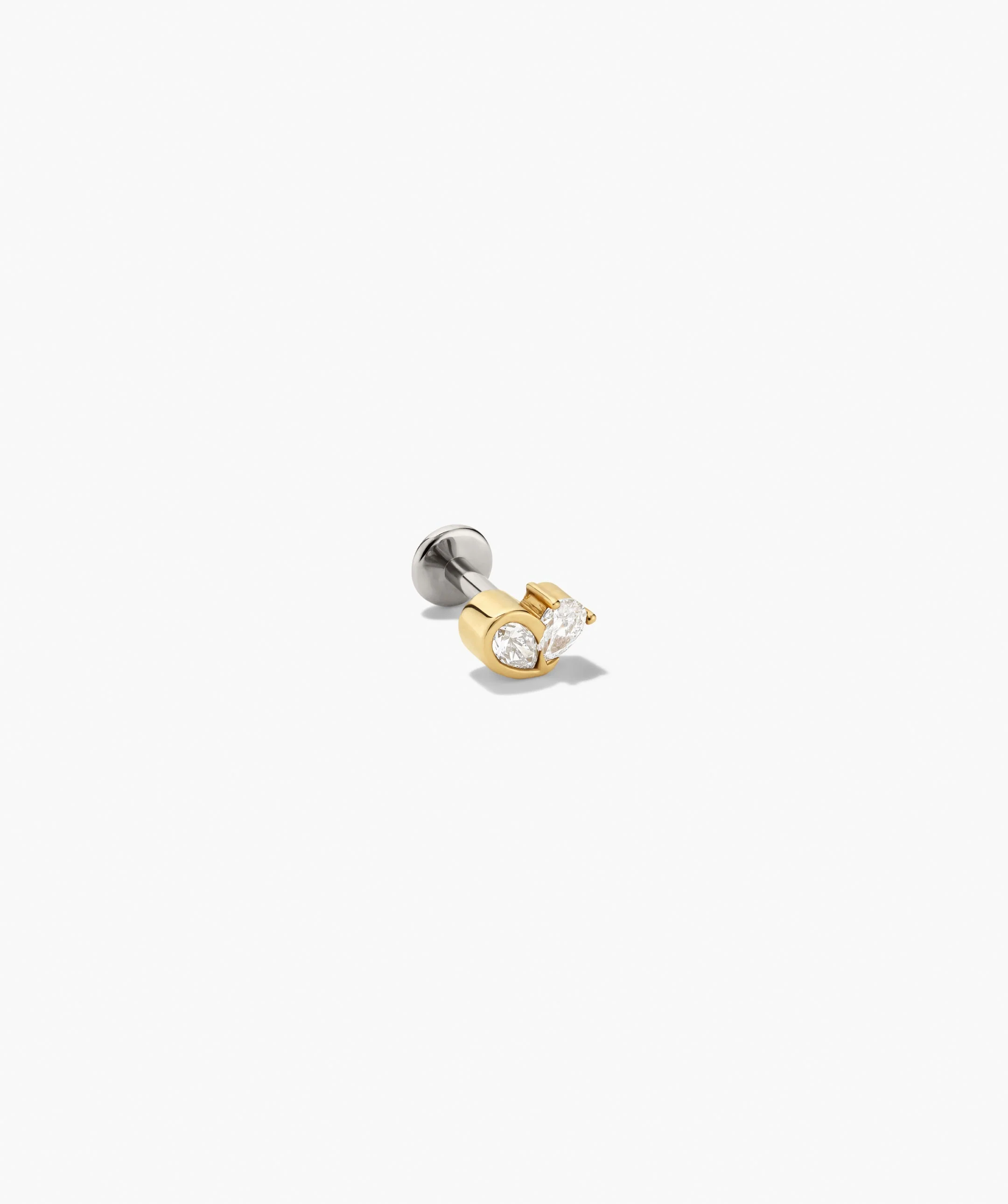 Piercing Studio - Two of Hearts Lab Grown Diamond Stud - Image 3
