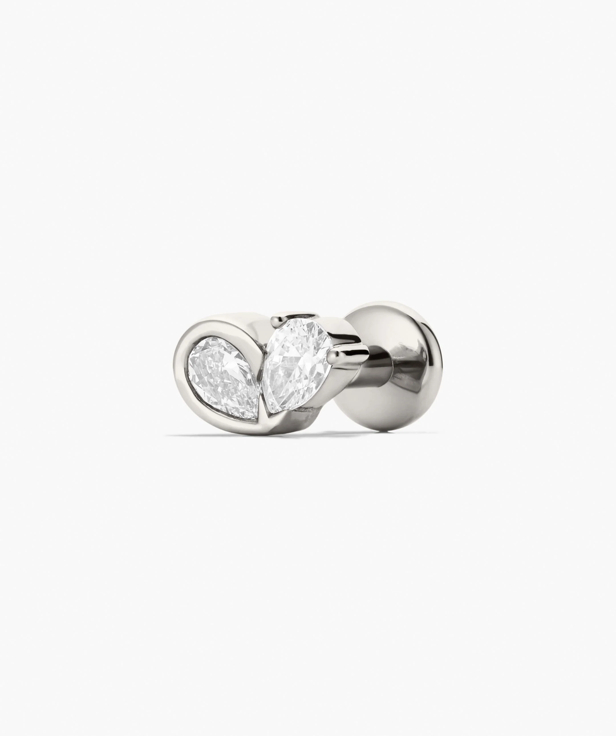 Piercing Studio - Two of Hearts Lab Grown Diamond Stud - Image 8
