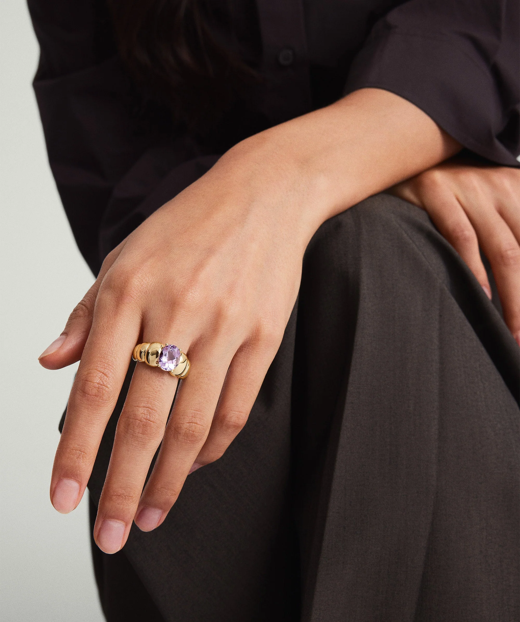 Puffy Charlotte Gemstone Ring - Image 3