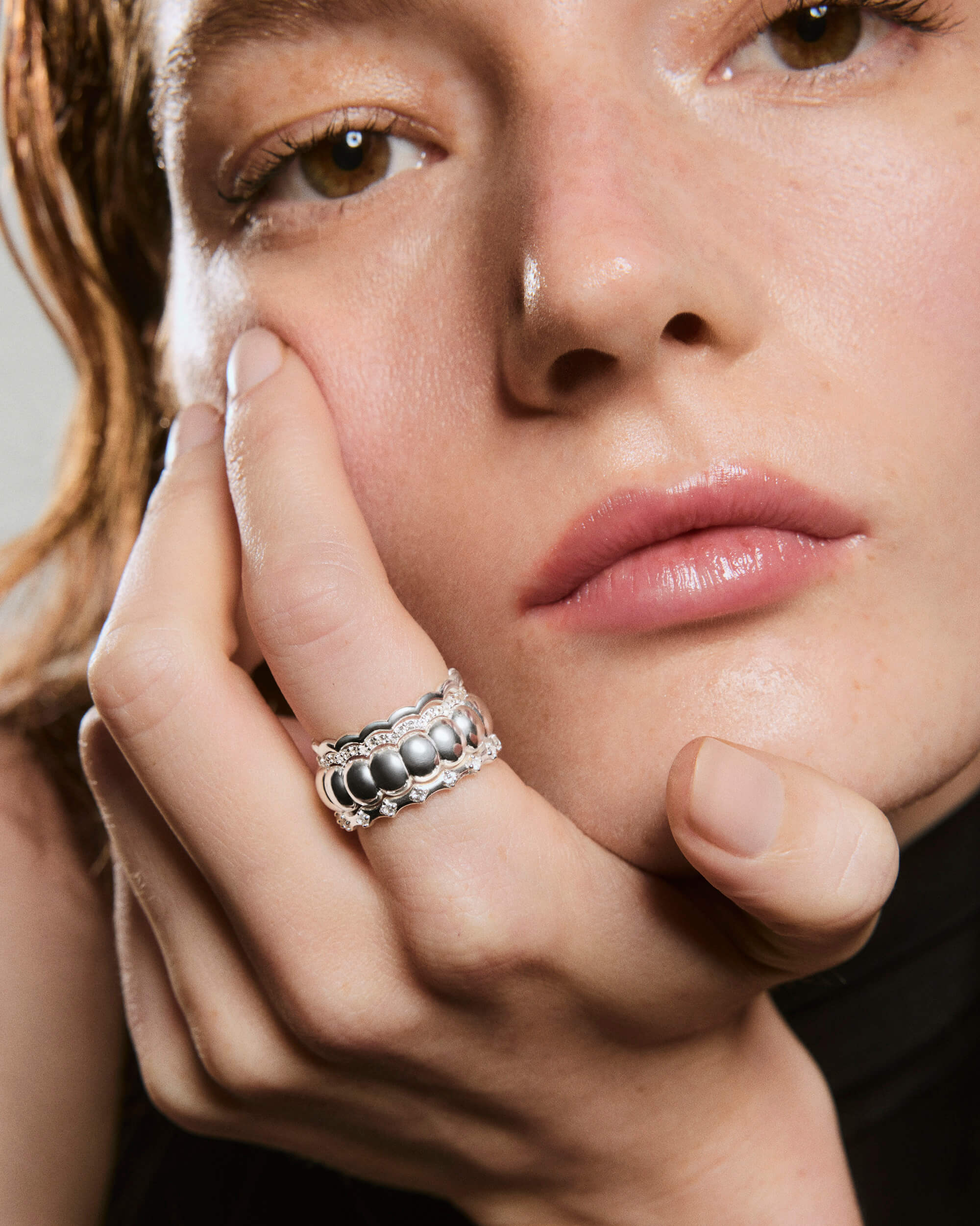 Puffy Charlotte Stacker Ring - Image 3