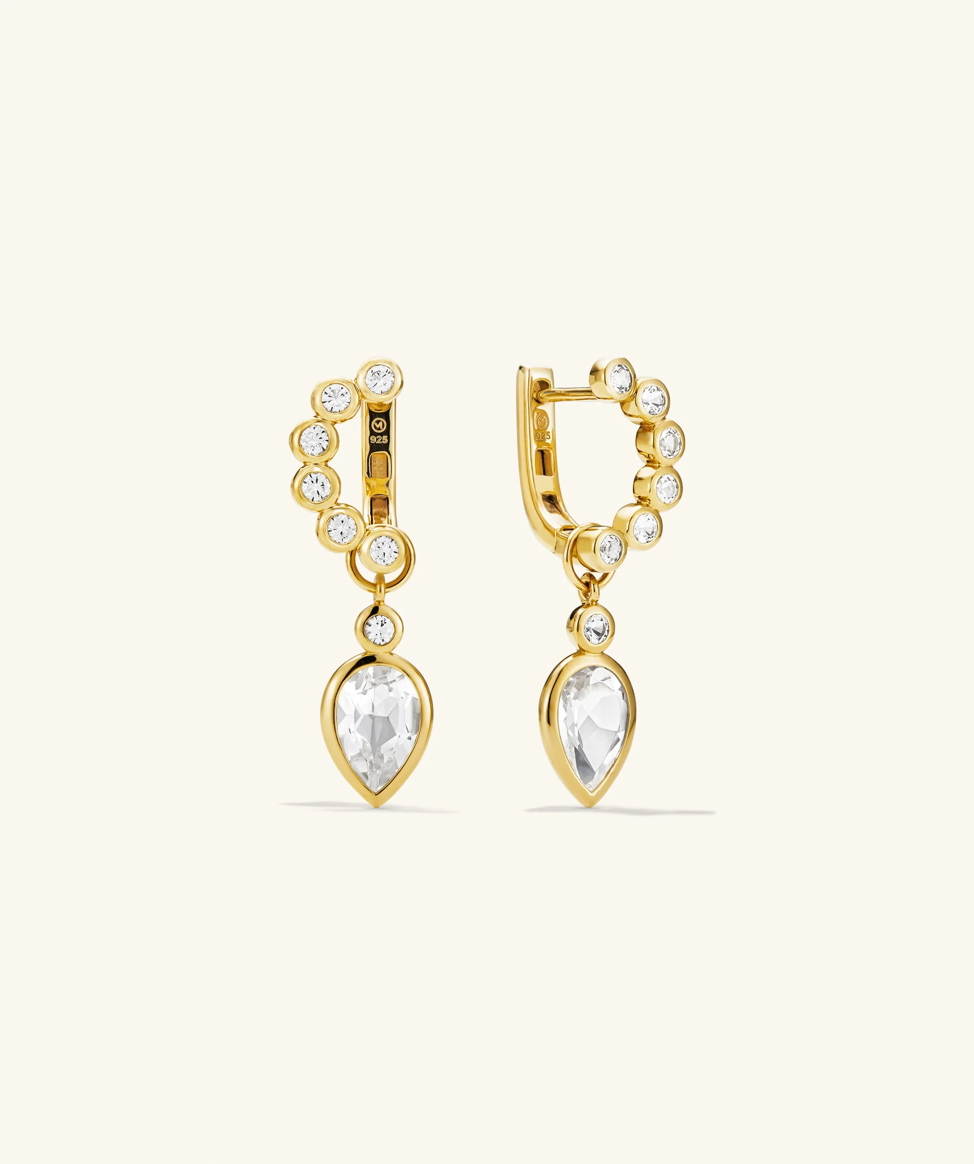 Remy Gemstone Charm Hoops - Image 12