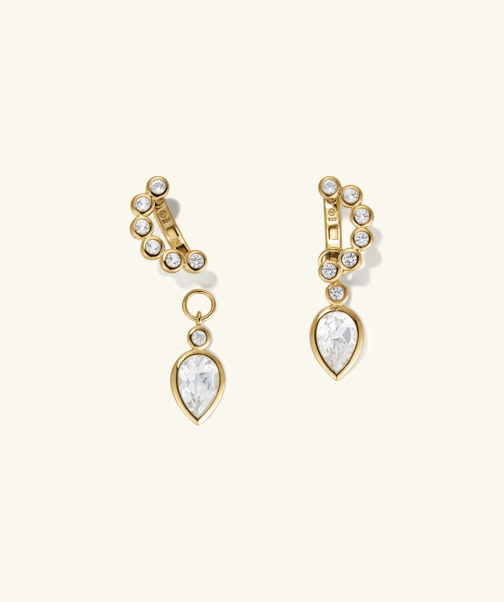 Remy Gemstone Charm Hoops - Image 13