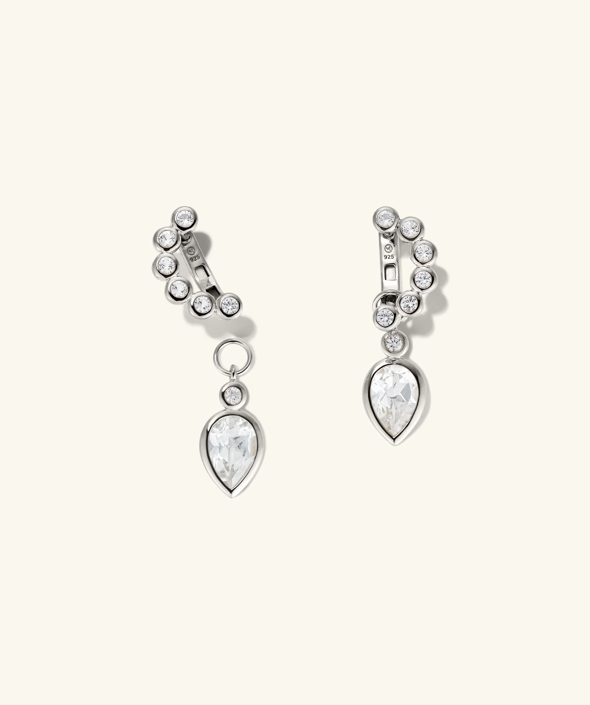 Remy Gemstone Charm Hoops - Image 18