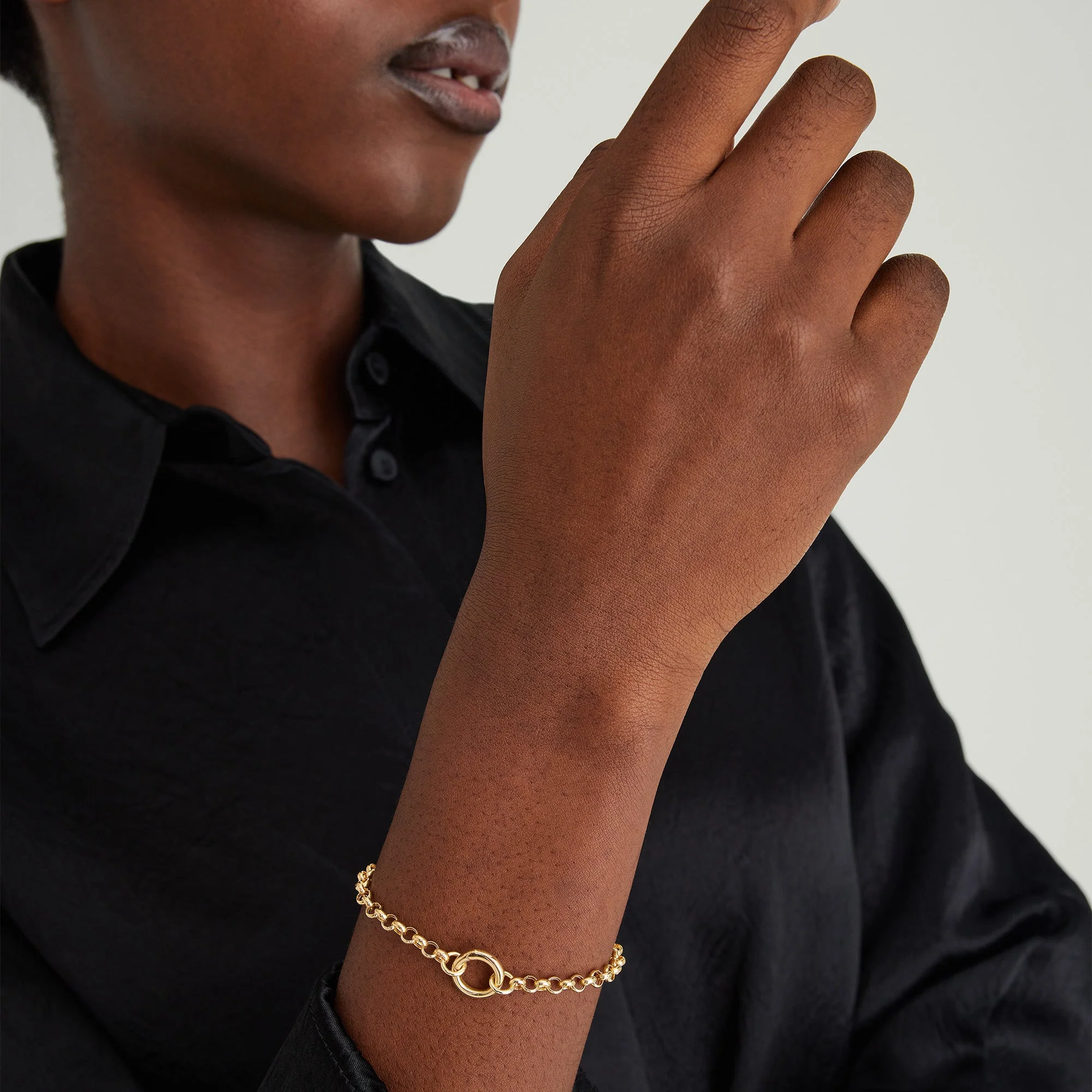 Rolo Chain Charm Bracelet - Image 7