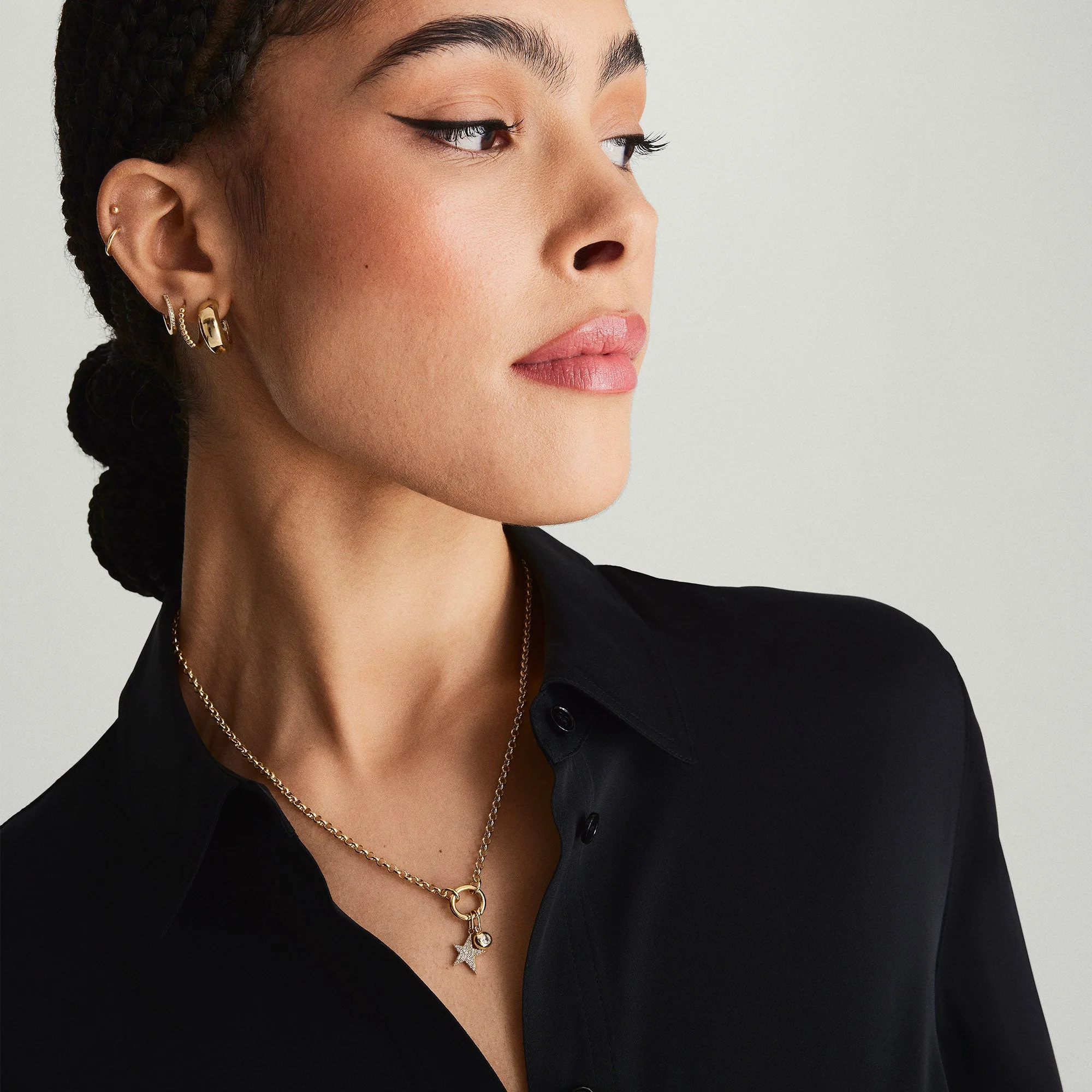 Rolo Chain Charm Necklace - Image 9