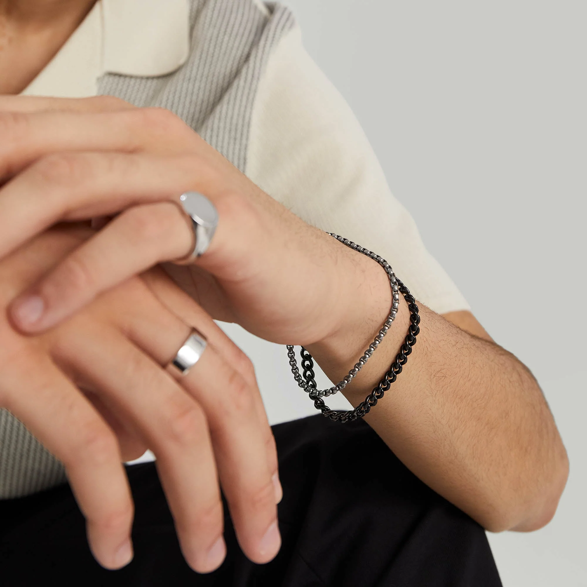 Round Box Chain Bracelet - Image 24