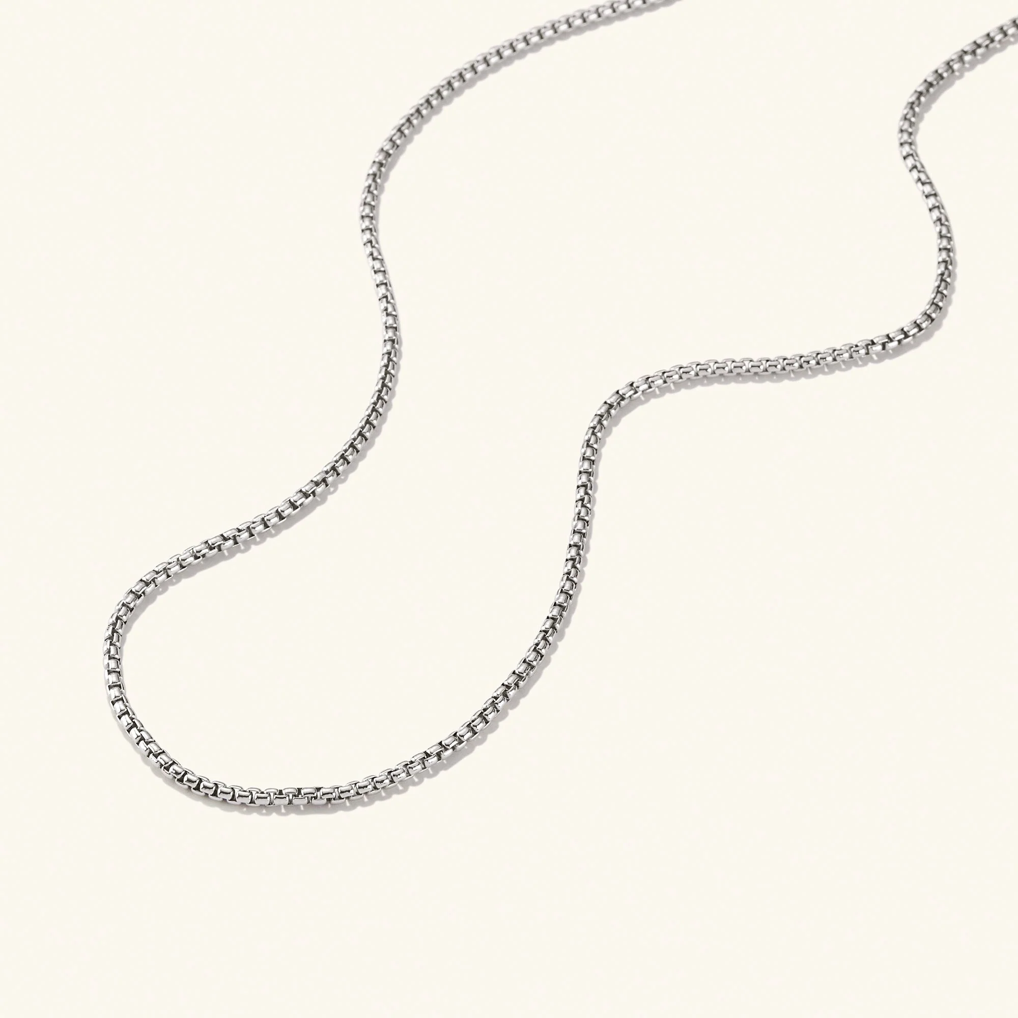 Round Box Chain Necklace - Image 13