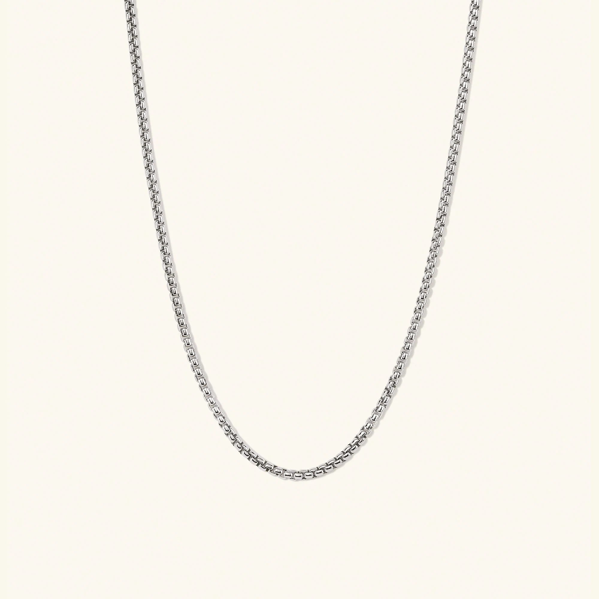 Round Box Chain Necklace - Image 8