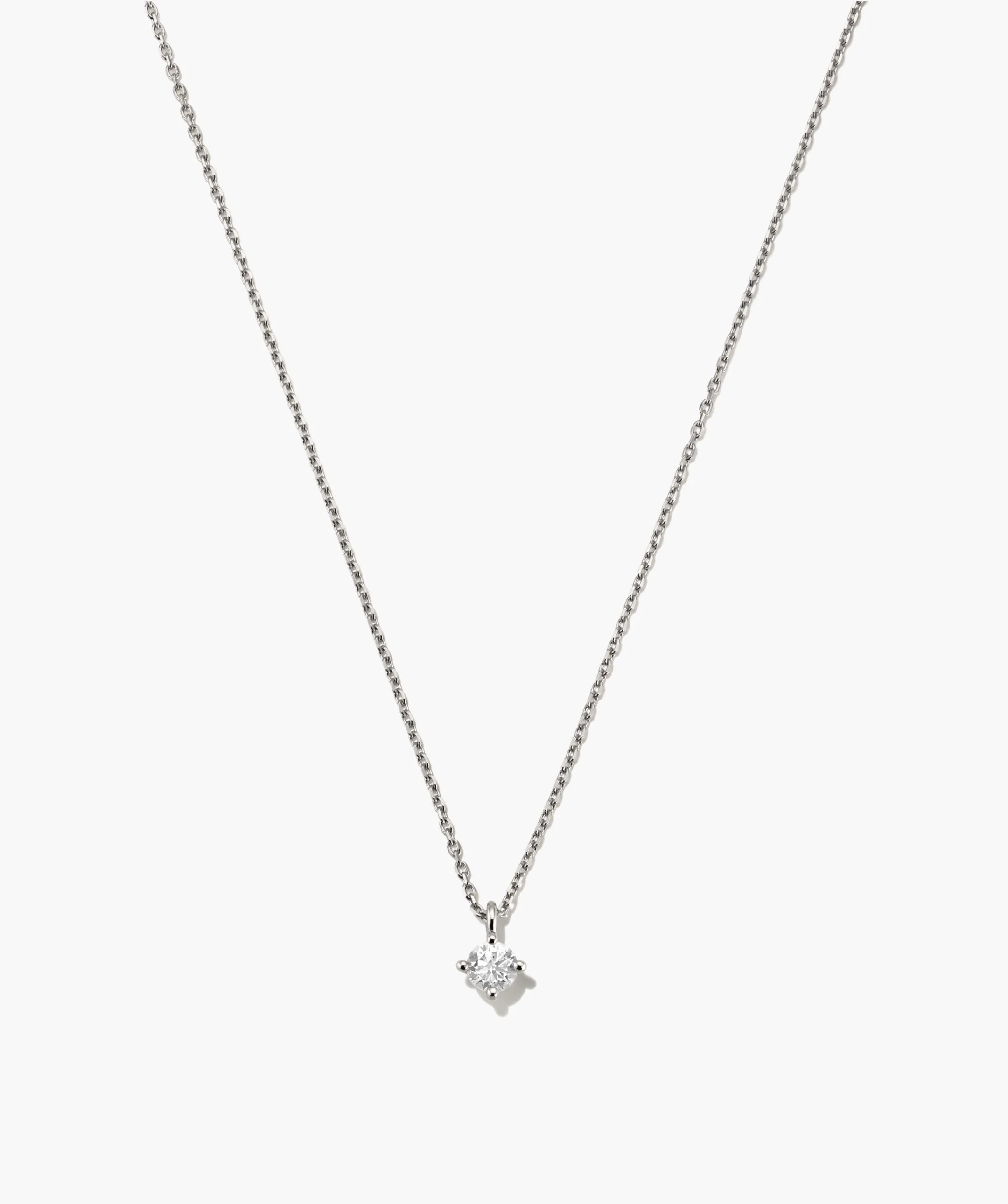 Round Lab Grown Sapphire Necklace - Image 4