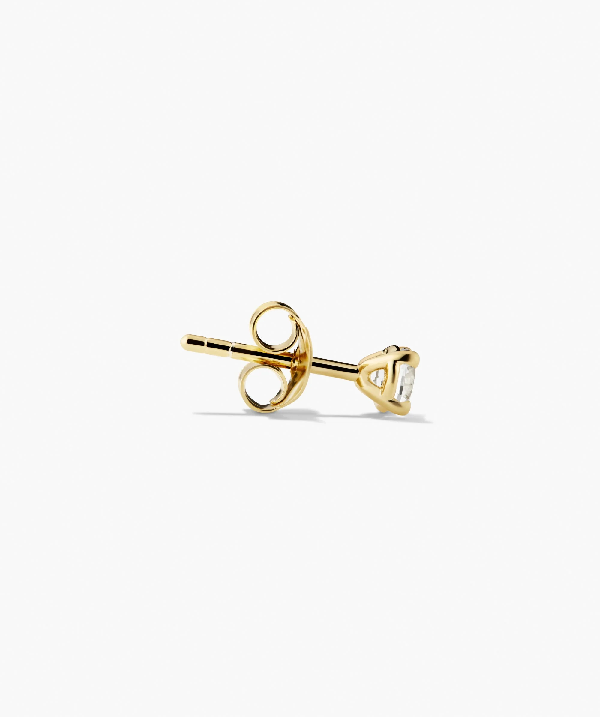 Round Lab Grown Sapphire Studs - Image 3