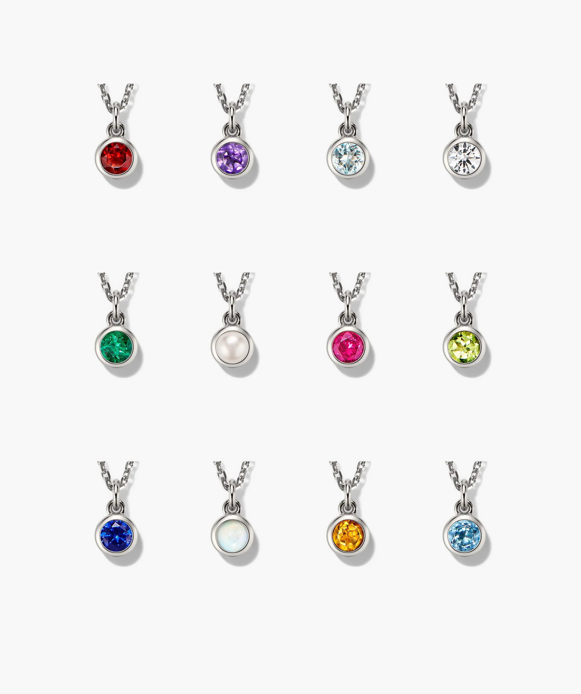 Sia Birthstone Pendant Necklace - Image 37