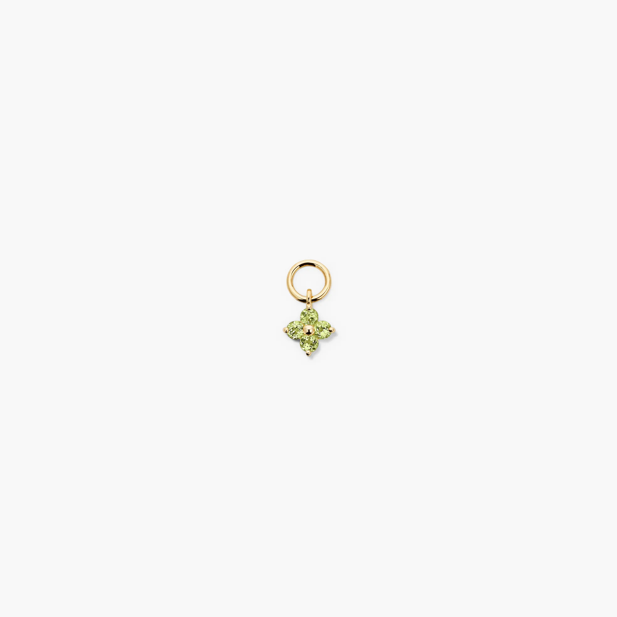 Single Gemstone Cluster Hoop Charm - Image 10
