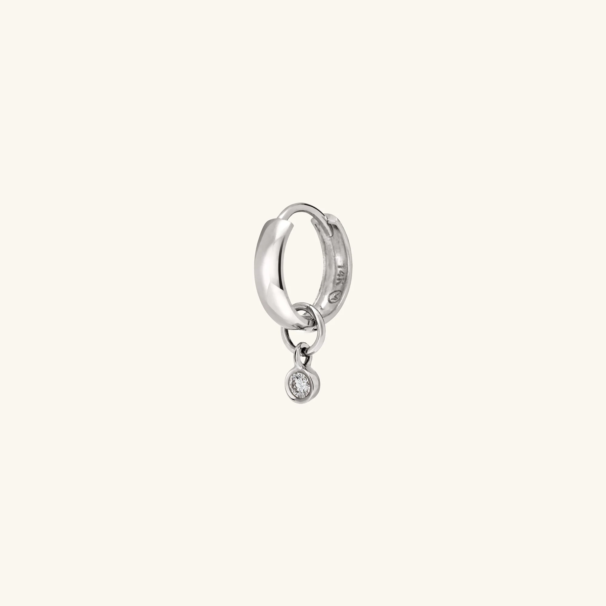 Single Mini Gemstone Hoop Charm - Image 9