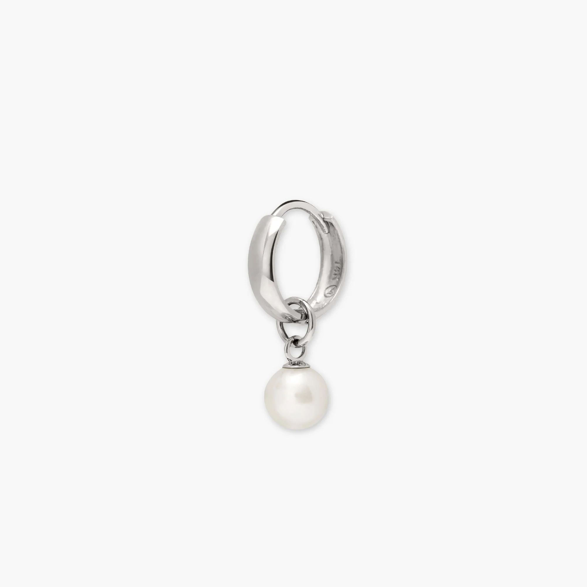 Single Pearl Hoop Charm - Image 11