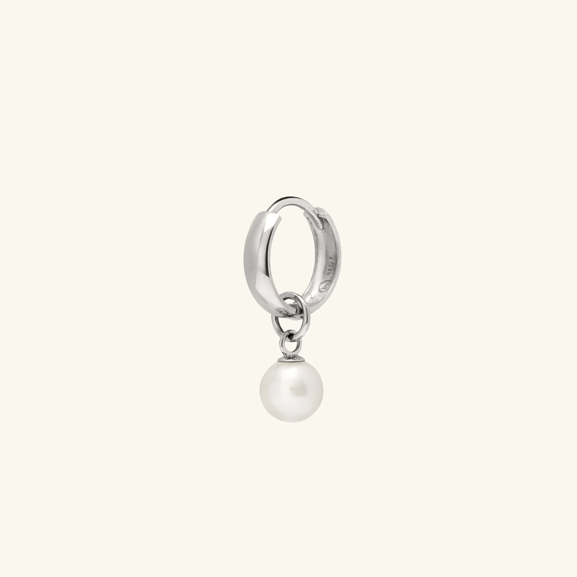 Single Pearl Hoop Charm - Image 12