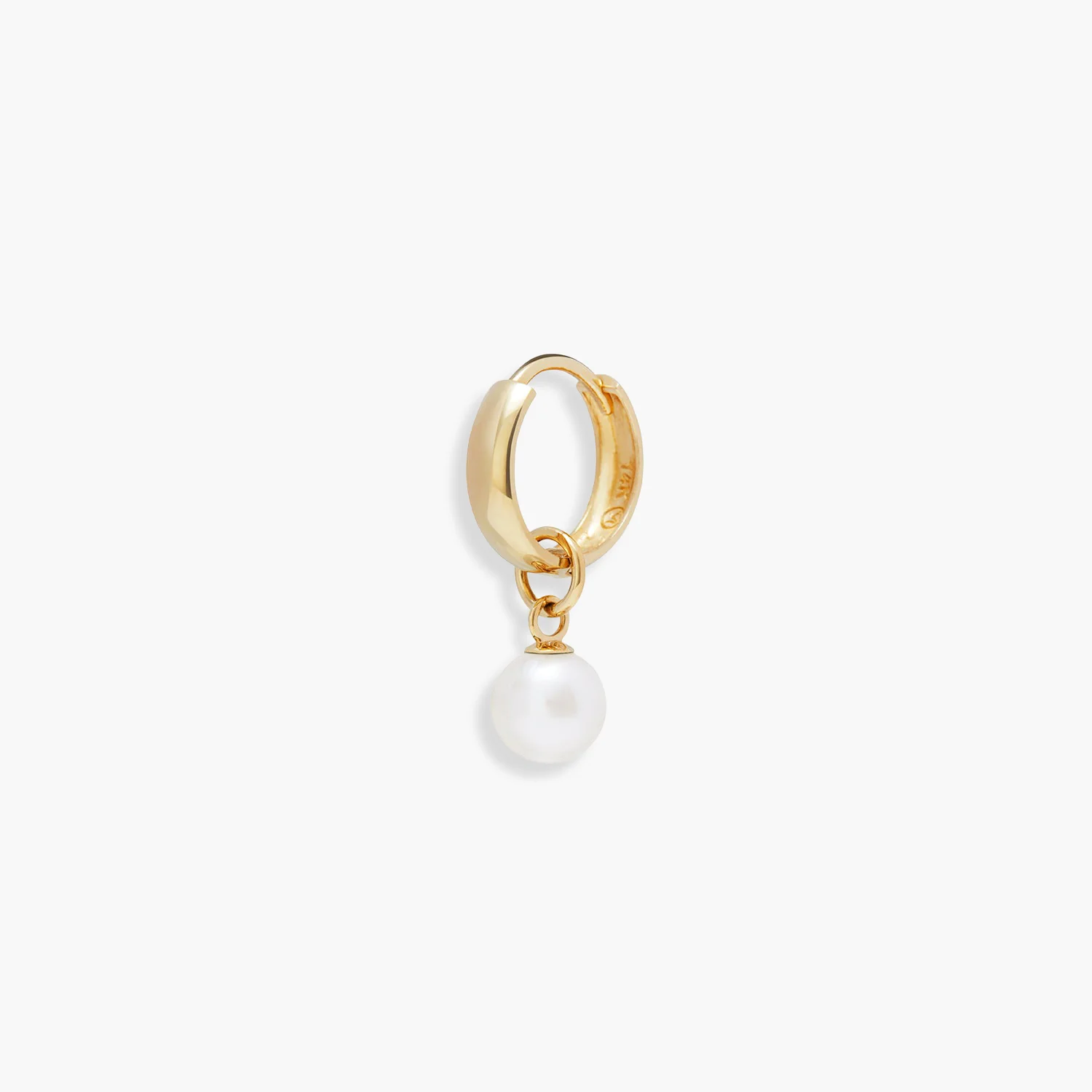 Single Pearl Hoop Charm - Image 3