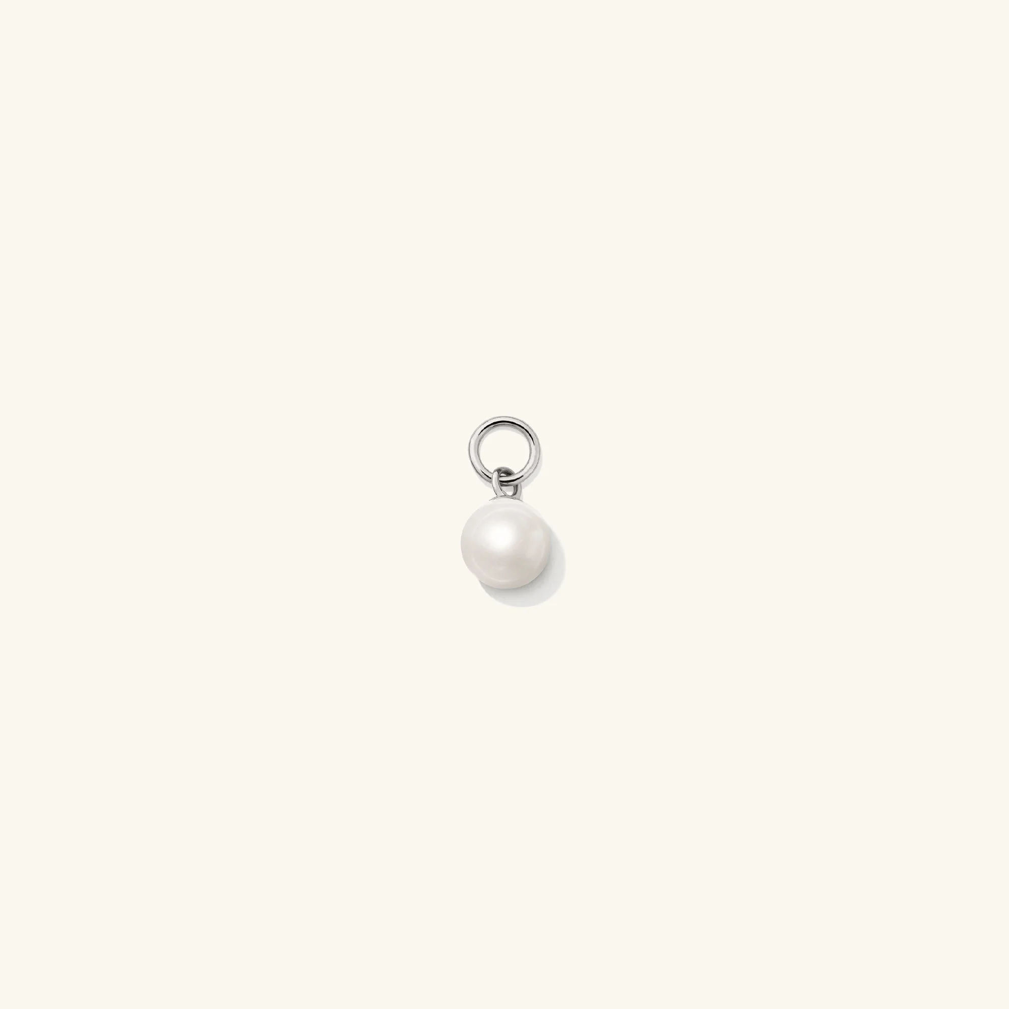 Single Pearl Hoop Charm - Image 9