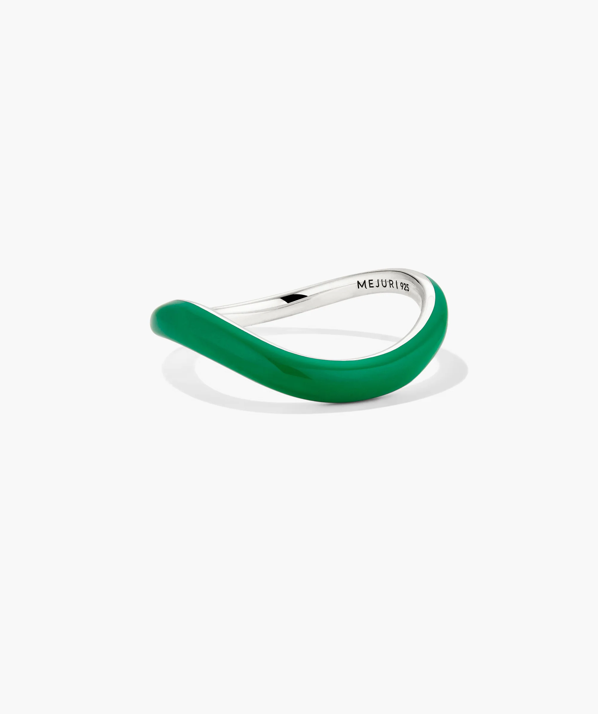 Slim Enamel Dôme Figure Ring - Image 3
