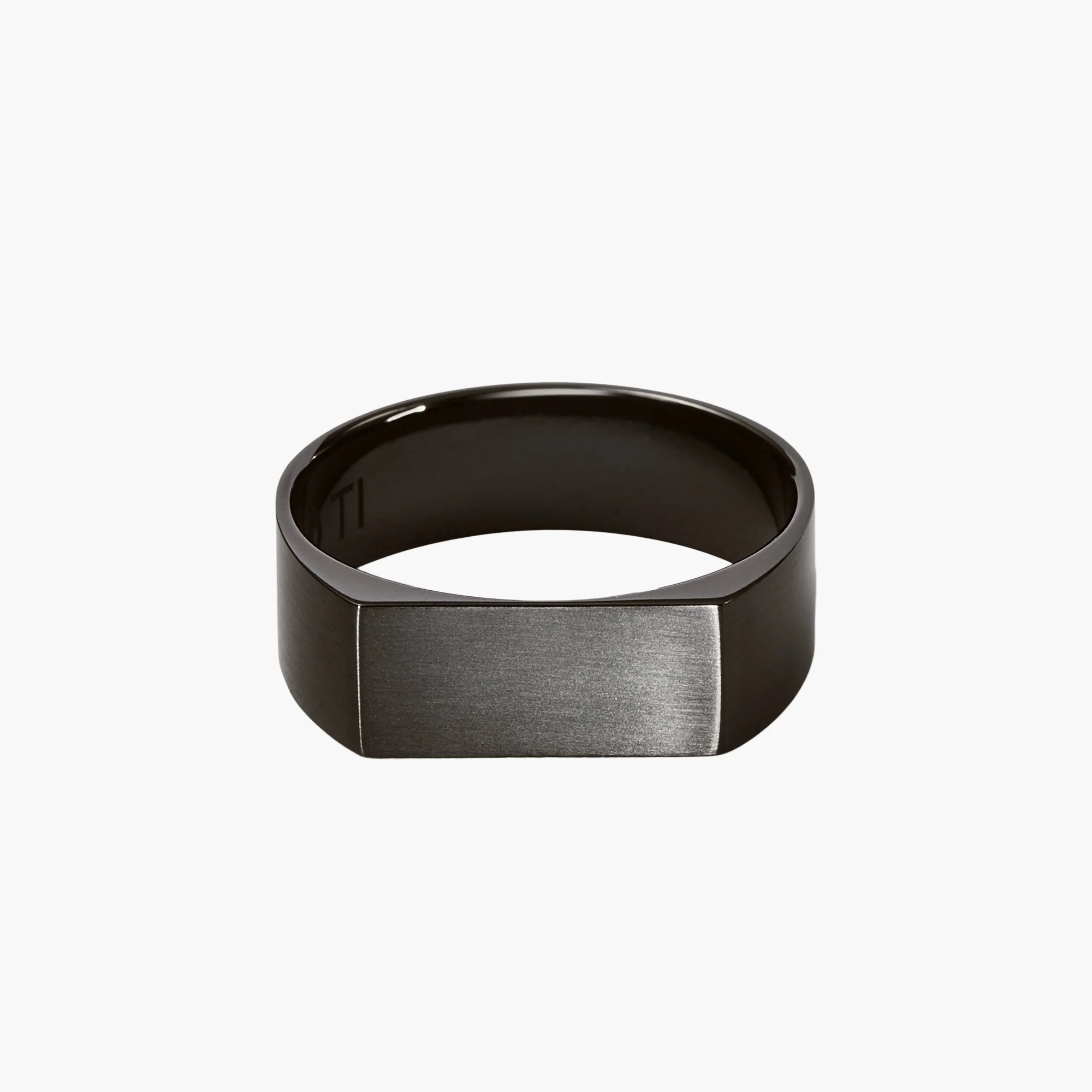 Slim Rectangular Signet Ring - Image 10