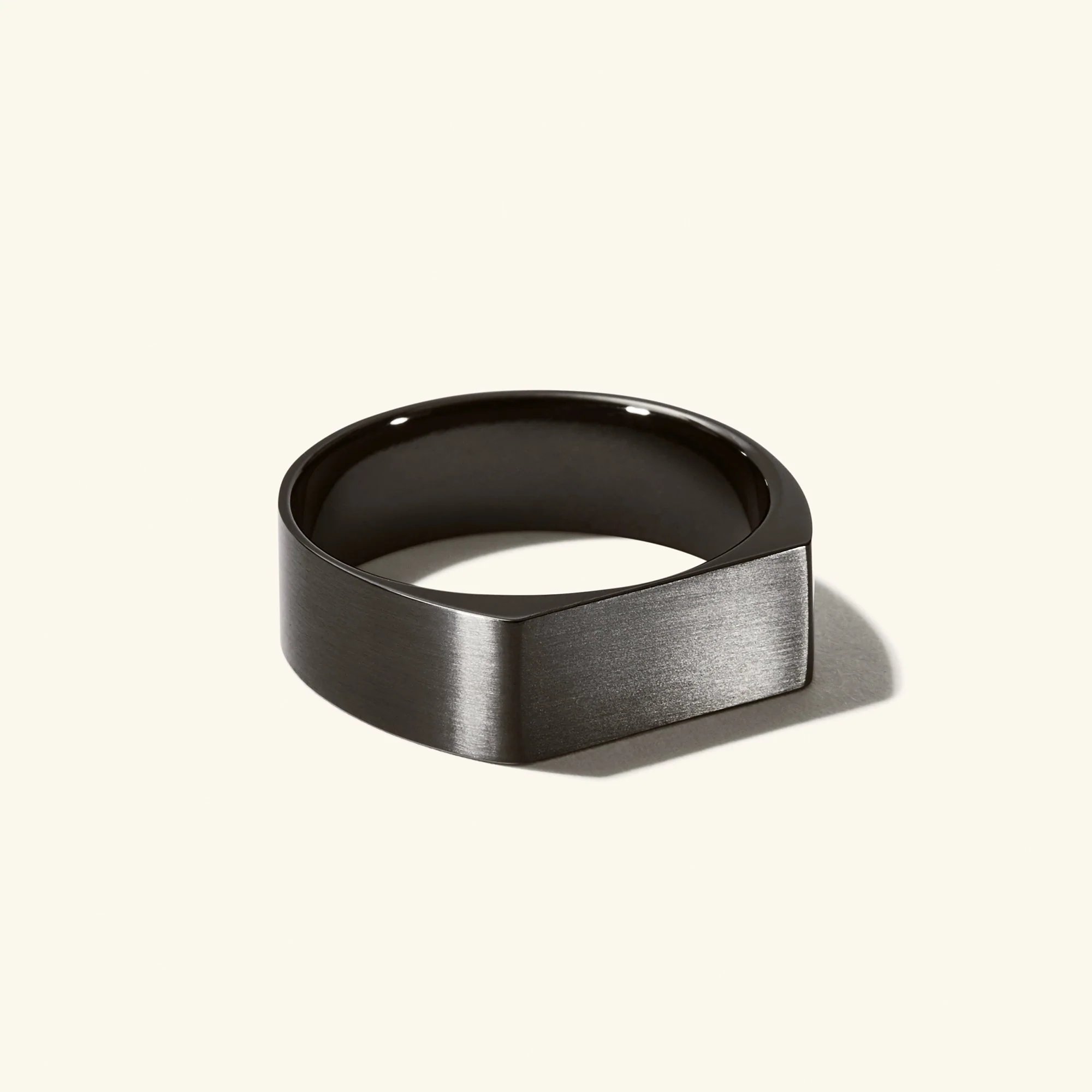 Slim Rectangular Signet Ring - Image 13