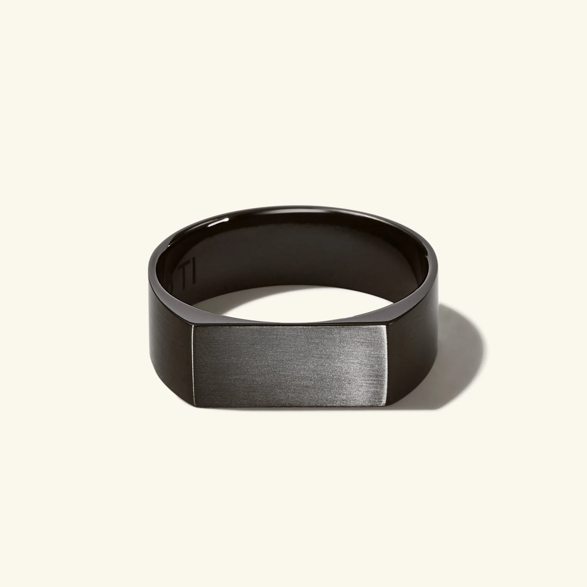 Slim Rectangular Signet Ring - Image 20