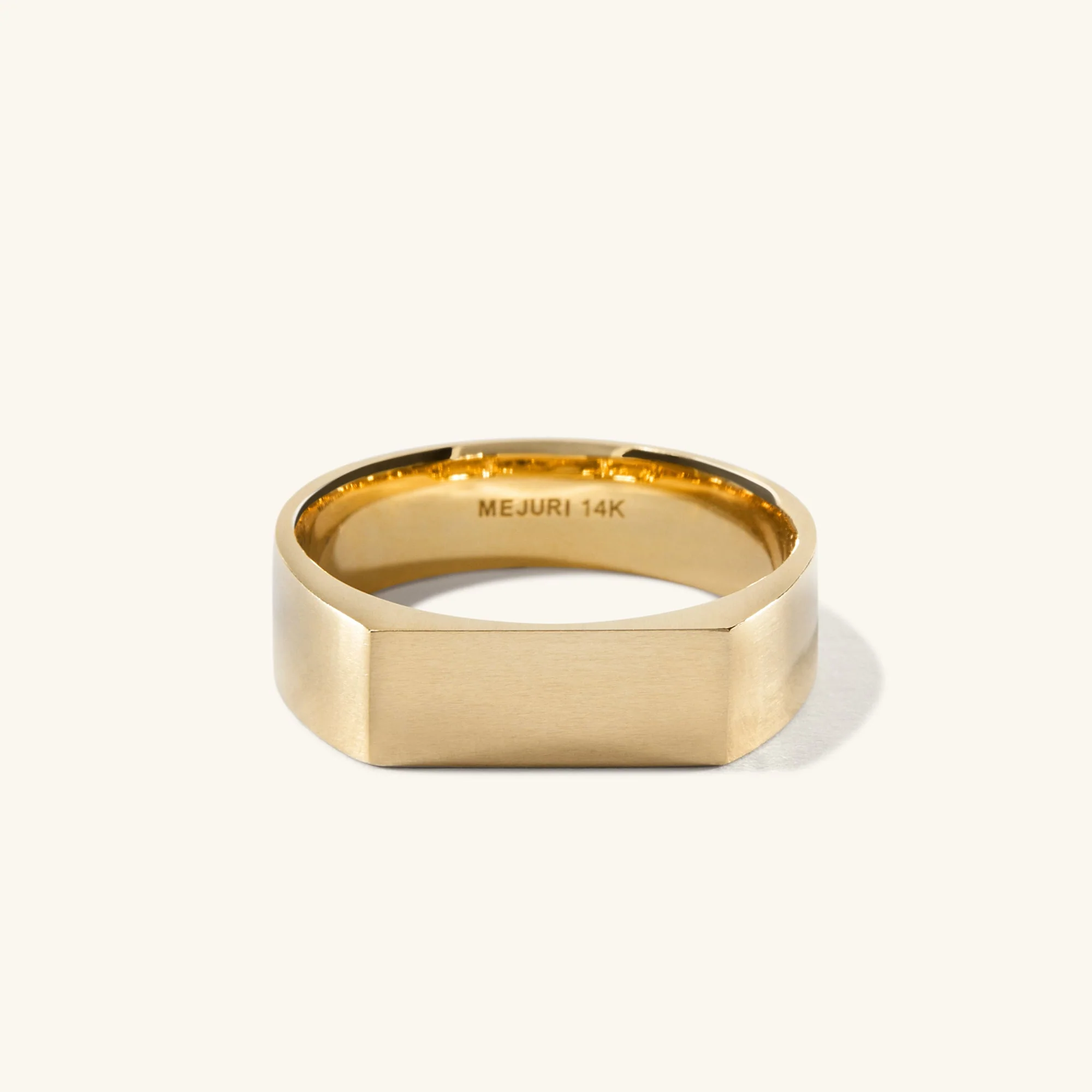 Slim Rectangular Signet Ring - Image 25