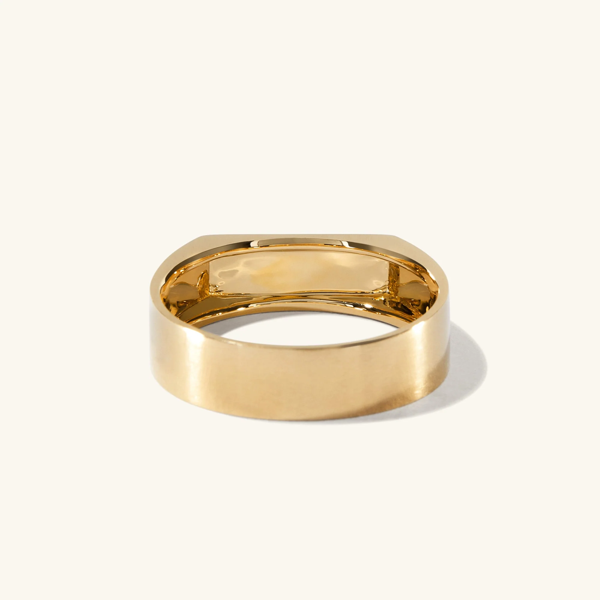 Slim Rectangular Signet Ring - Image 26