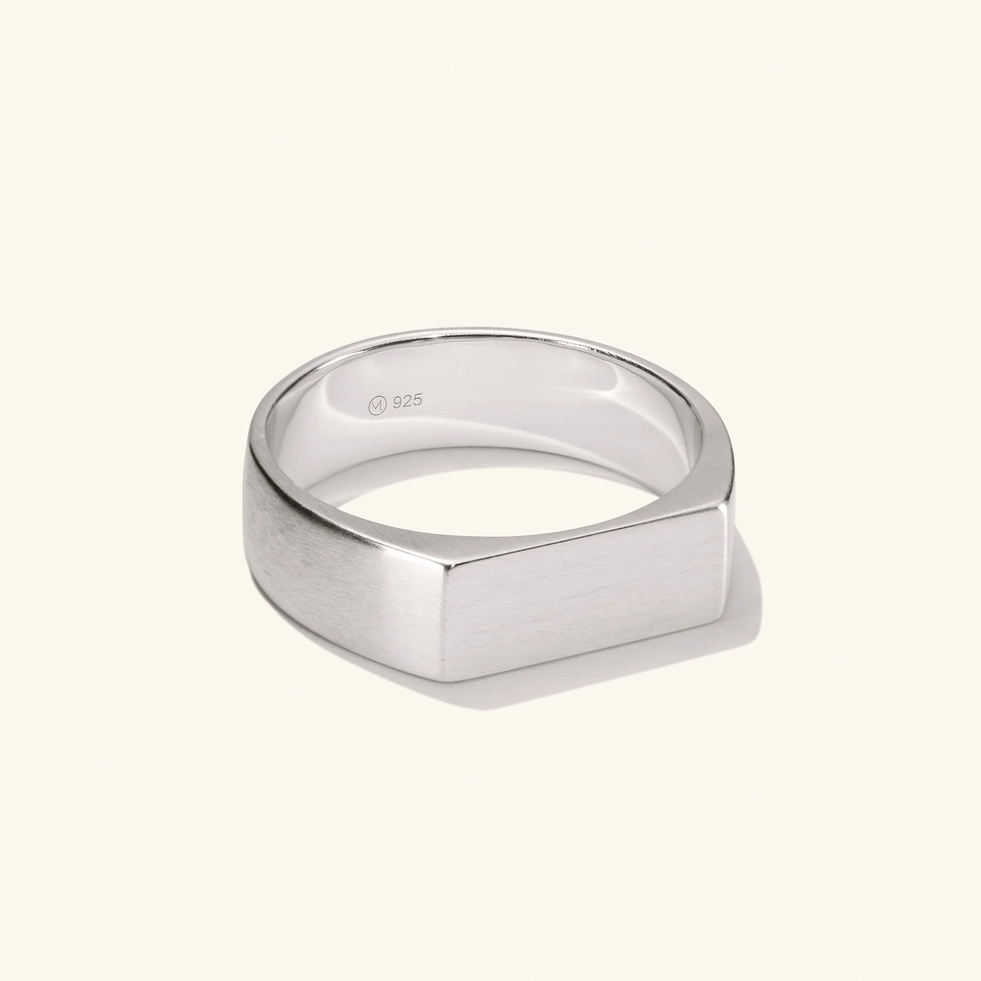Slim Rectangular Signet Ring - Image 27