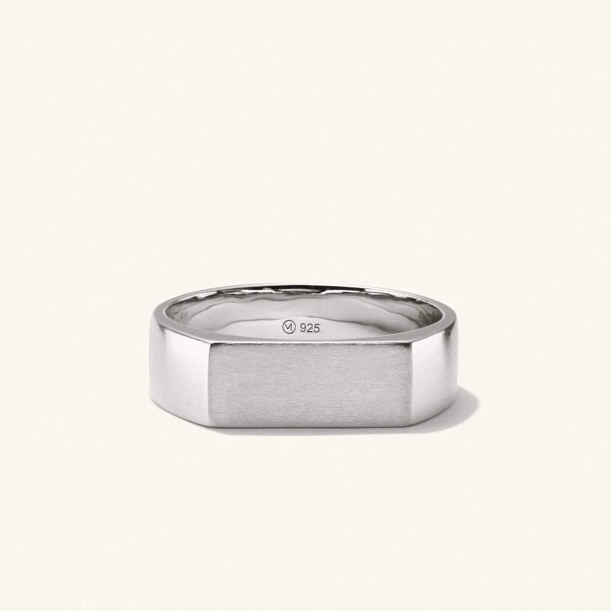 Slim Rectangular Signet Ring - Image 30