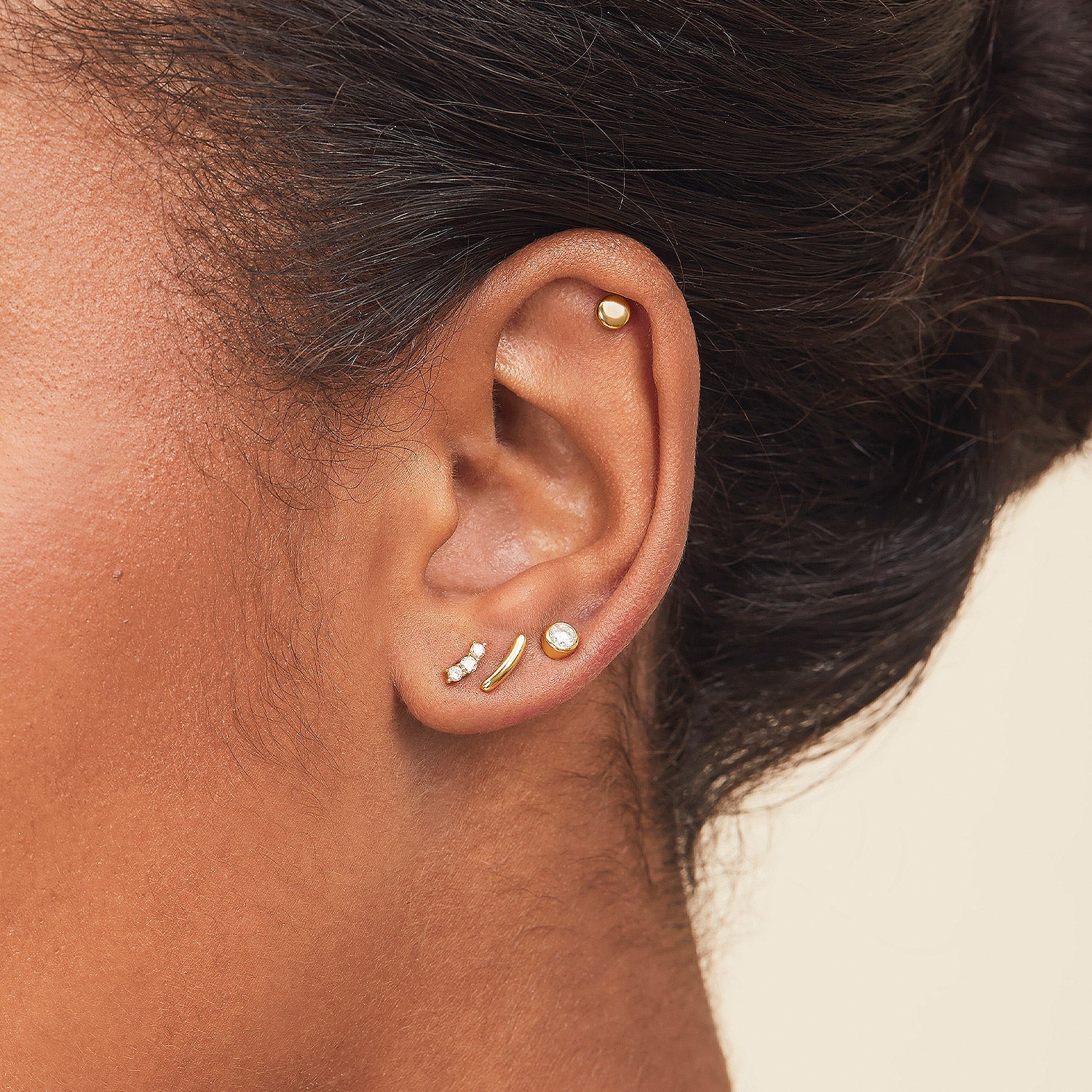 Piercing Studio - Solo Diamond Flat Back Stud - Image 2