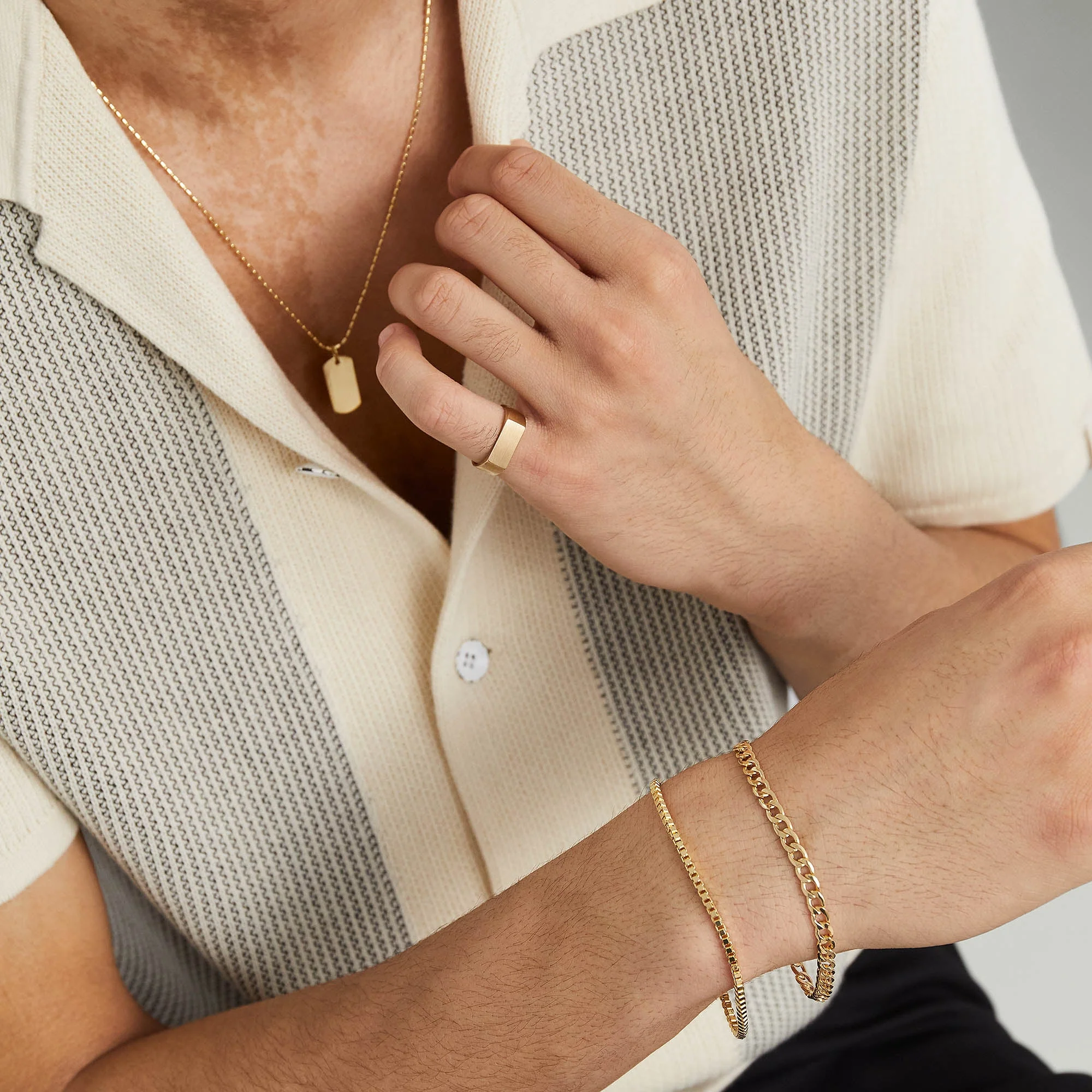 Square Box Chain Bracelet - Image 3