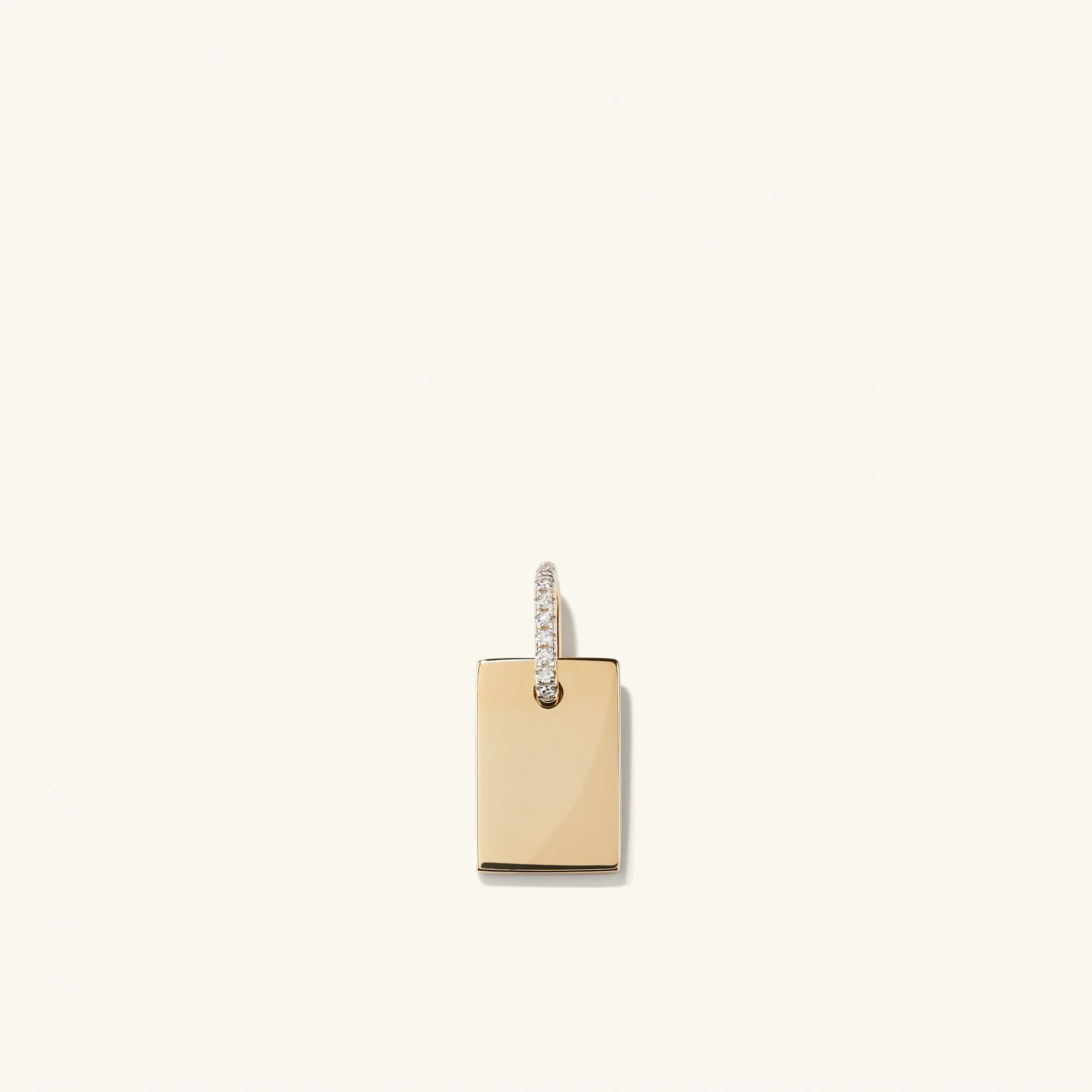 Tag Pavé Diamond Engravable Charm - Image 12