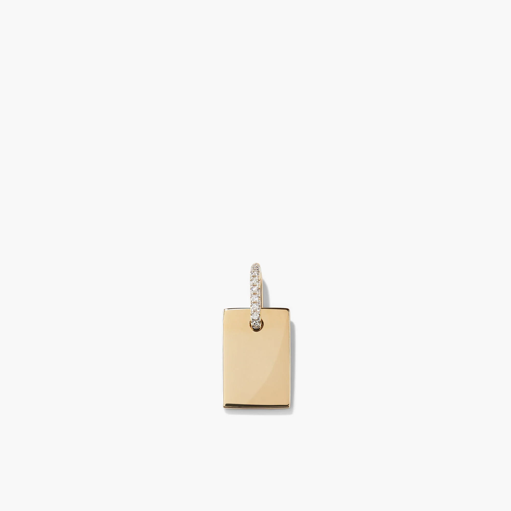 Tag Pavé Diamond Engravable Charm - Image 6