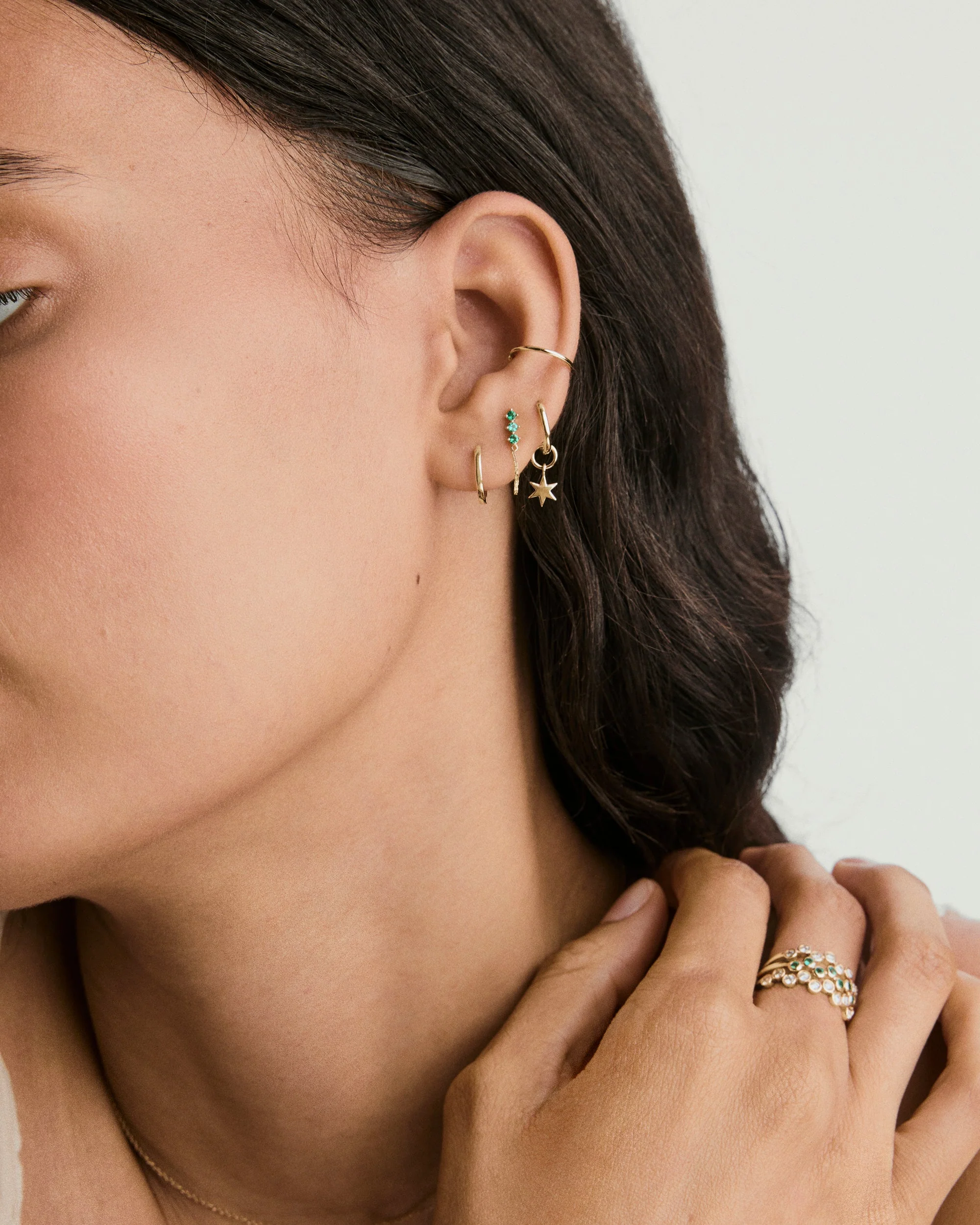 Single Trio Chain Stud - Image 10