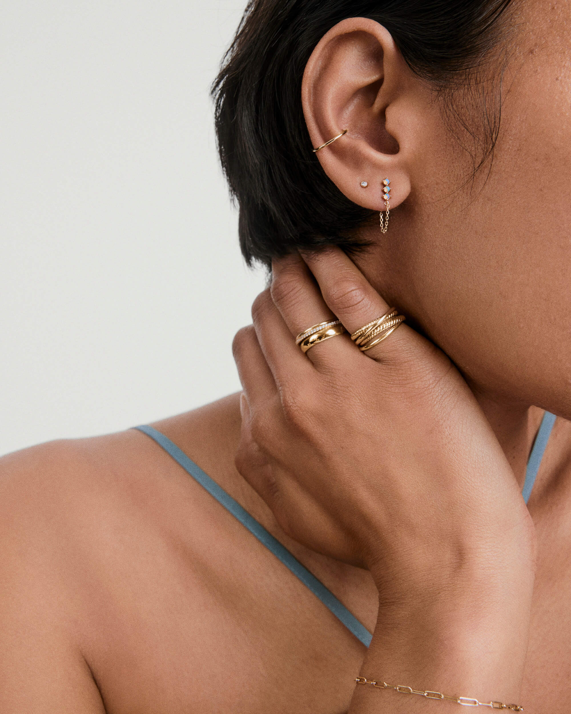 Single Trio Chain Stud - Image 12