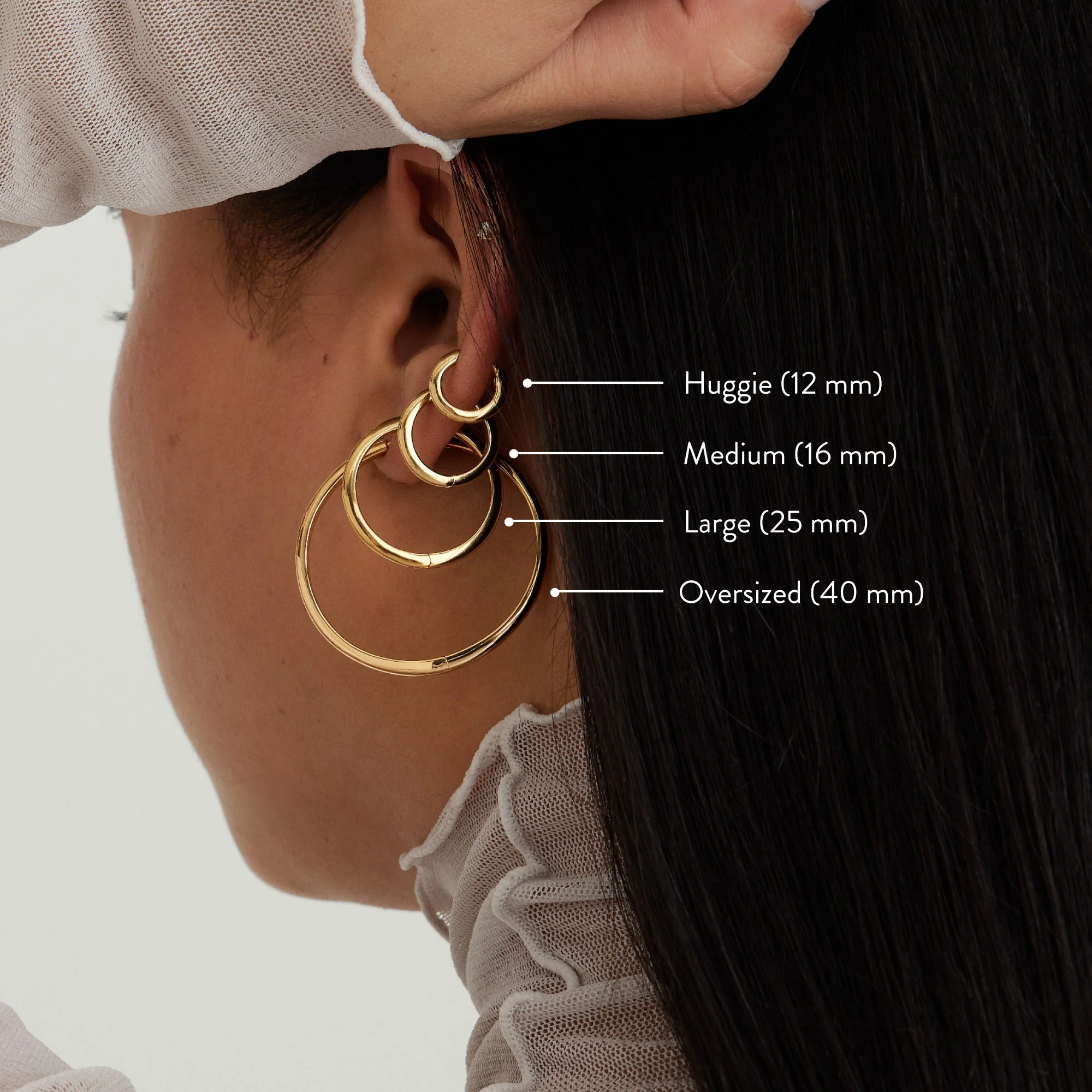 Tube Oversized Hoops - Image 7