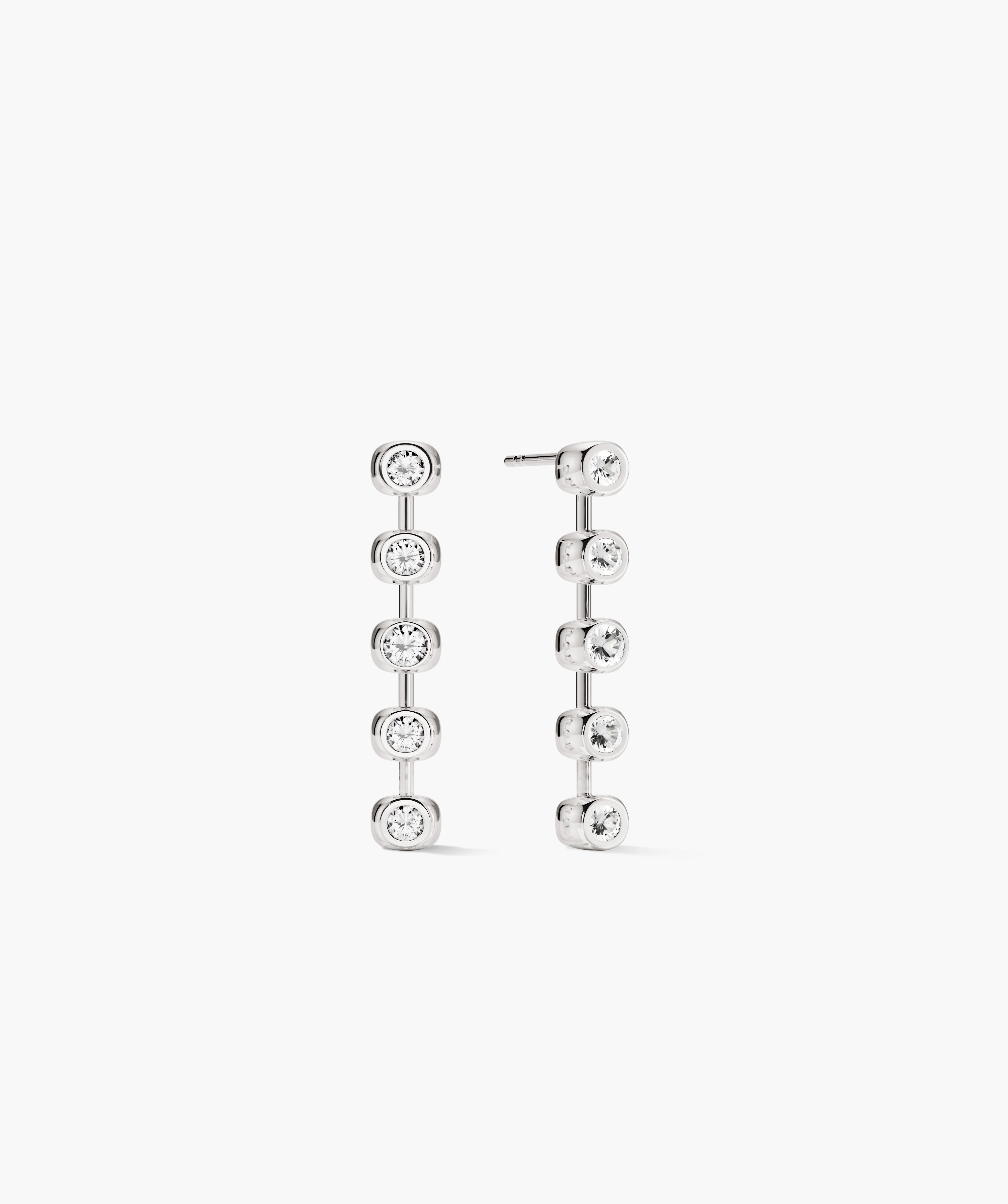 Zina Tennis Earrings - Image 2